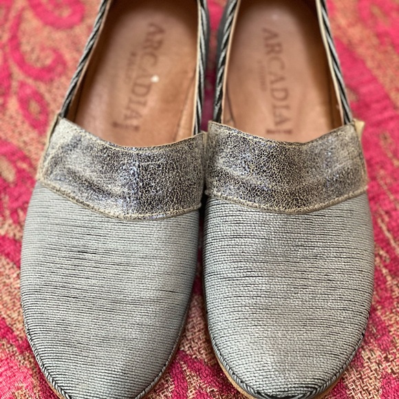 Italian light blue leather shoes sz 39 Arcadia brand - Picture 1 of 5